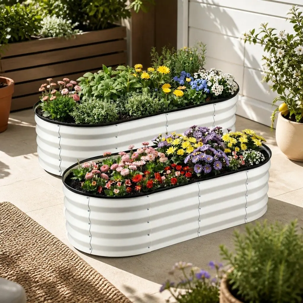 2 Pack Raised Garden Bed Set