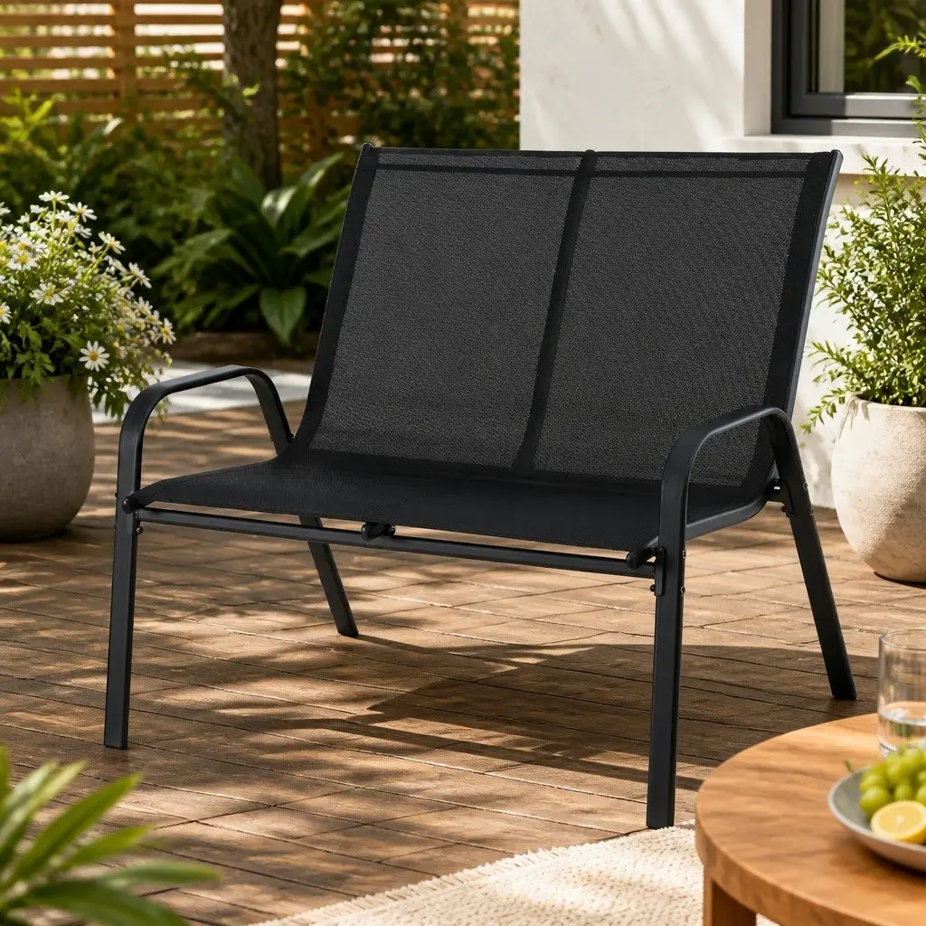 2-Seat Outdoor Bench