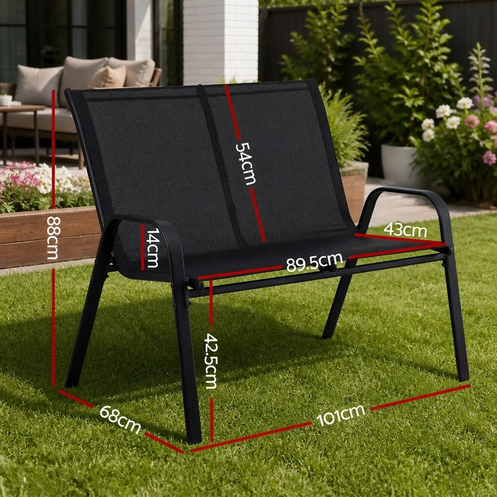 2-Seat Outdoor Bench