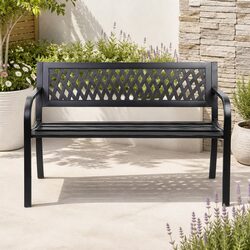 Sturdy Two-Seater Garden Bench for Outdoor Use
