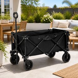 Folding Garden Trolley Cart for Easy Outdoor Use