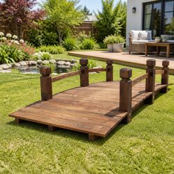 Wooden Garden Bridge – Elegant and Functional Design