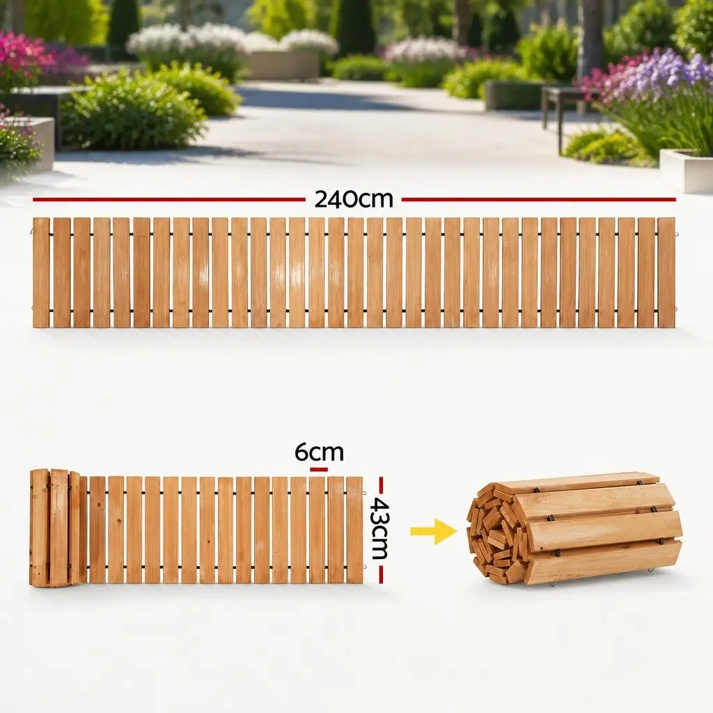 Garden Pathway Brown 8FT Roll-Out Flexible Anti-Slip Surface