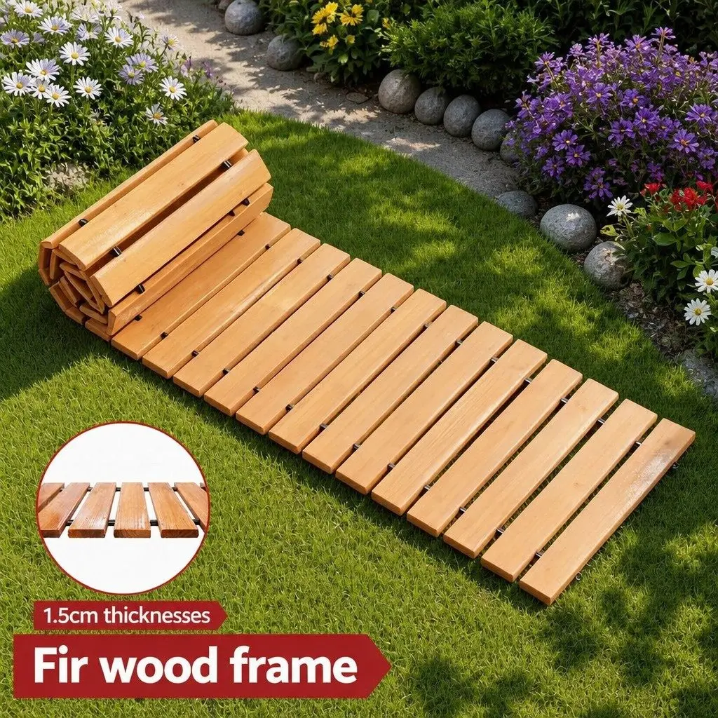 Garden Pathway Brown 8FT Roll-Out Flexible Anti-Slip Surface