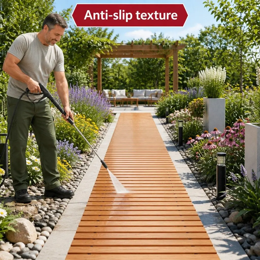Garden Pathway Brown 8FT Roll-Out Flexible Anti-Slip Surface