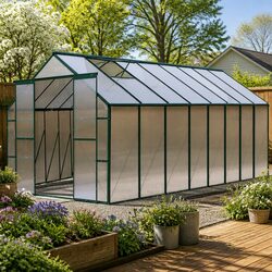Compact Greenhouse 5.1x2.44x2.1M with Easy Assembly