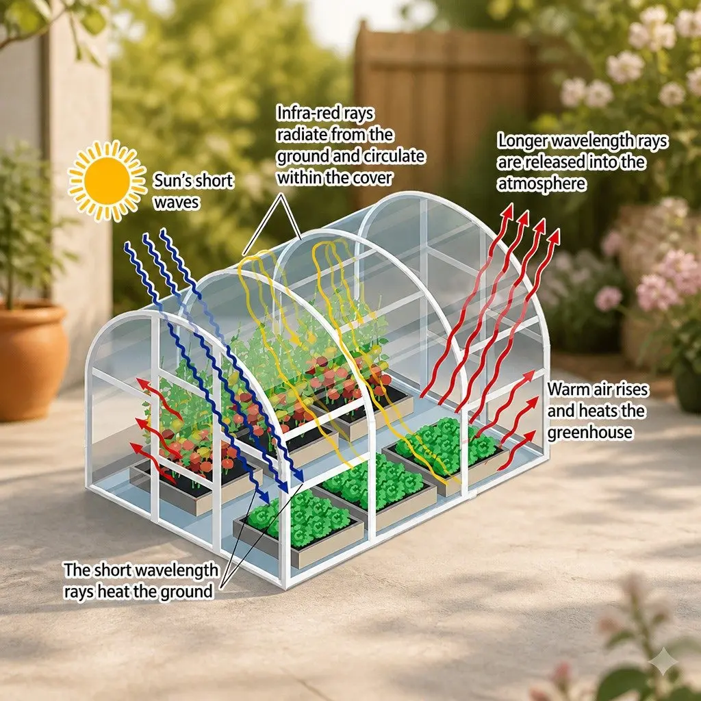 Greenhouse Green 4 Tier Portable Mini Plant Shelf Outdoor Growing House