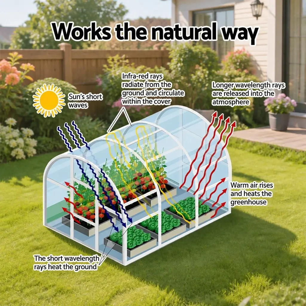 Mini Greenhouse Green 240x90x90cm Steel Frame PE Cover Outdoor Garden Shelter Portable