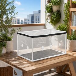 Mini Greenhouse 50x25x25cm Portable Plant Protector PVC Cover Balcony Patio Herb