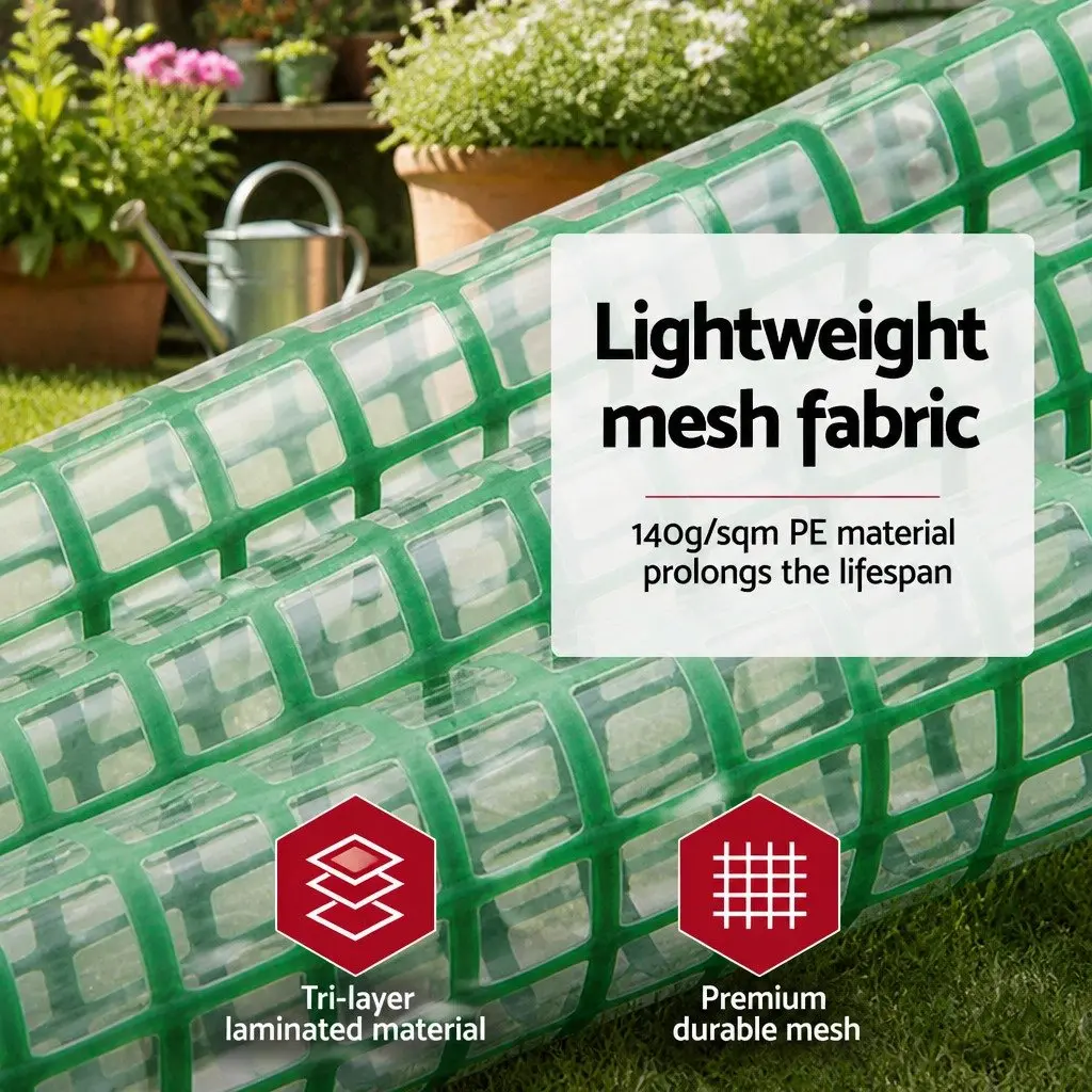 Walk-In Greenhouse Green 180x240x240cm Steel Frame PE Cover Instant Setup