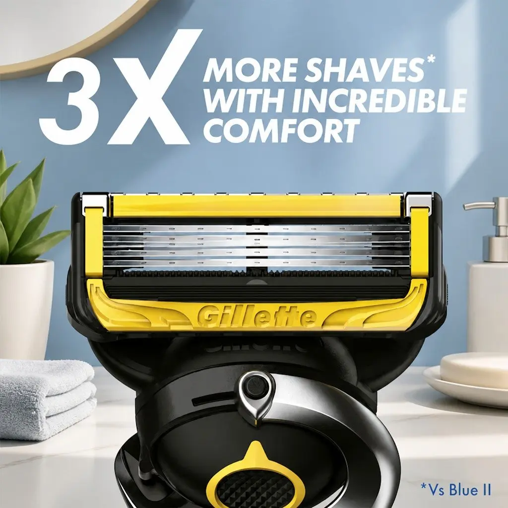 Precision Shaving System Razor Handle Ergonomic 2 Cartridges Close Smooth Shave