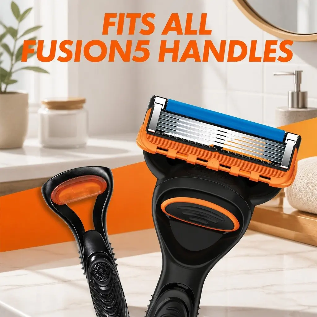 Fusion 5 Sensitive Power Razor Handle with 2 Cartridges Wet Shaving