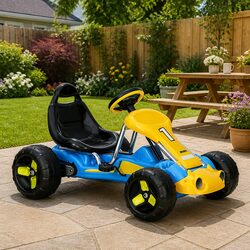 Blue Pedal Go Kart for Kids - Fun and Durable