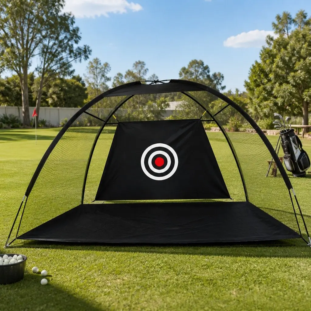 Golf Practice Net Black Ultra-Wide Indoor Outdoor Training Aid