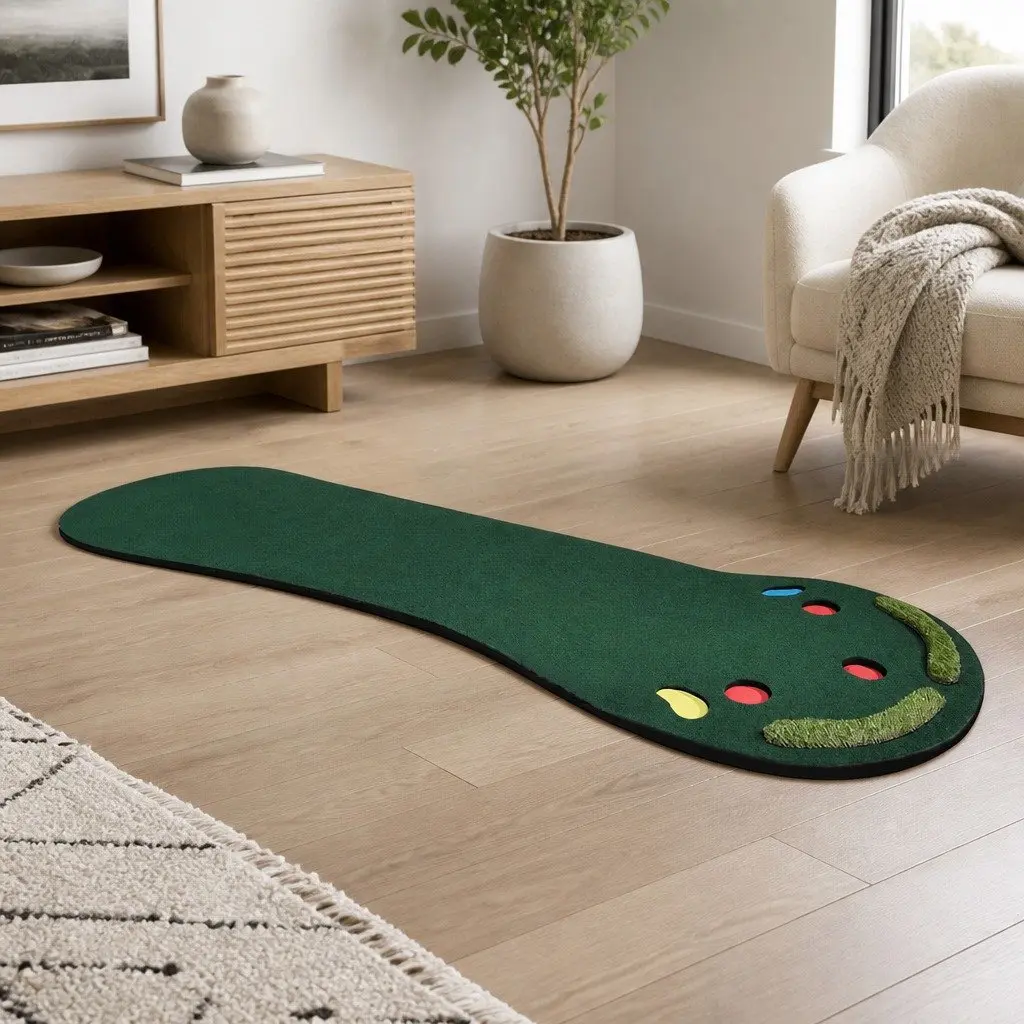 Golf Putting Mat Green 3M Portable Anti-Slip Indoor Outdoor Practice