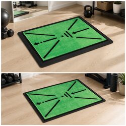 Compact Golf Hitting Mat for Swing Feedback