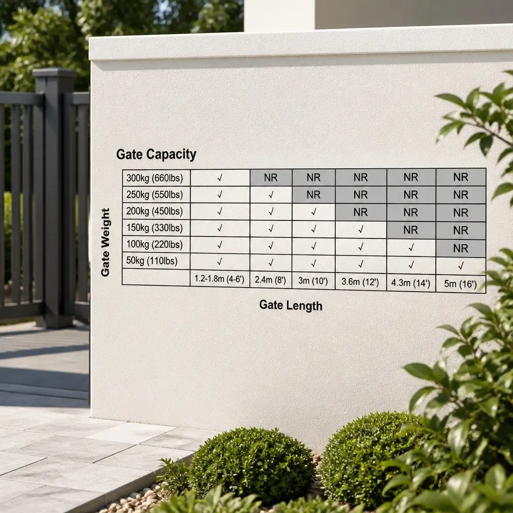Solar Powered Automatic Gate Opener 20W Single Swing Remote Control Weather Resistant for Gates Up to 300kg and 5m with Gentle Start and Obstruction