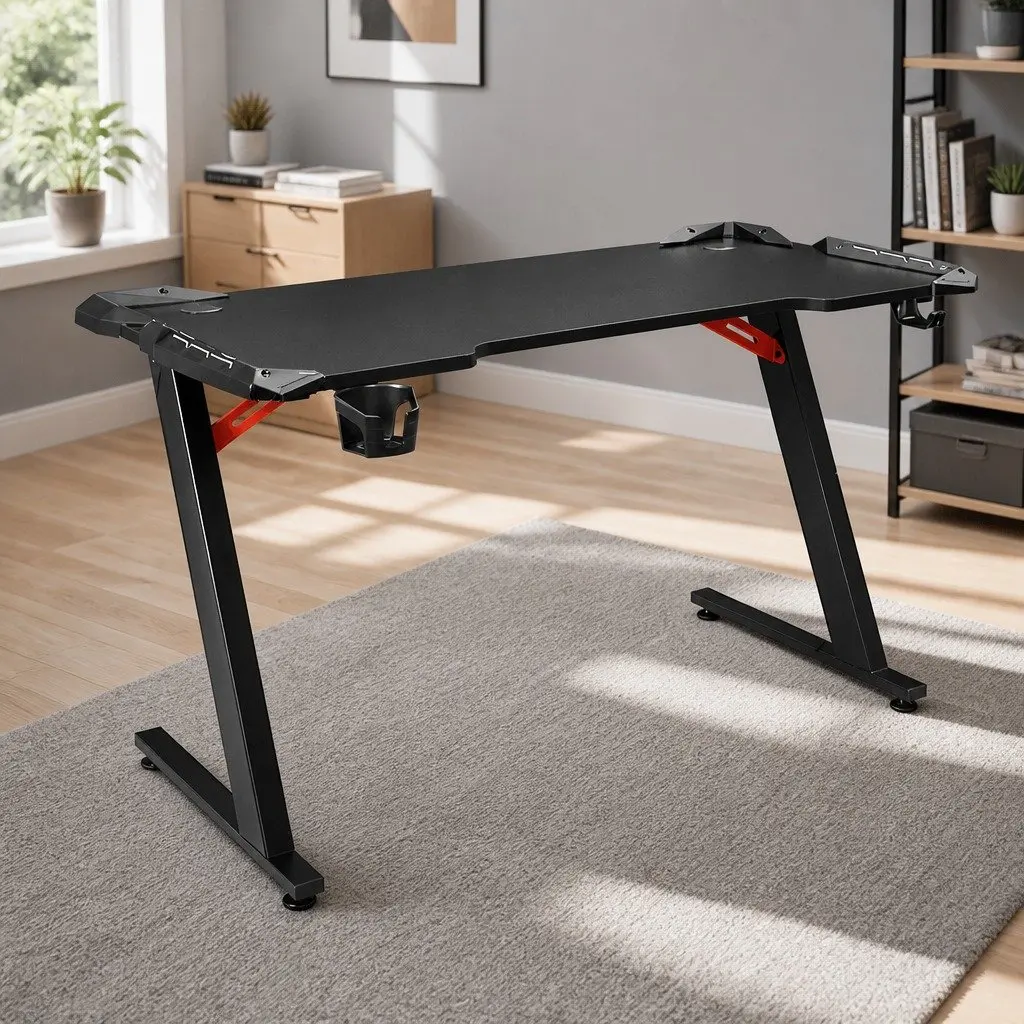 Gaming Desk with RGB Lights 120CM