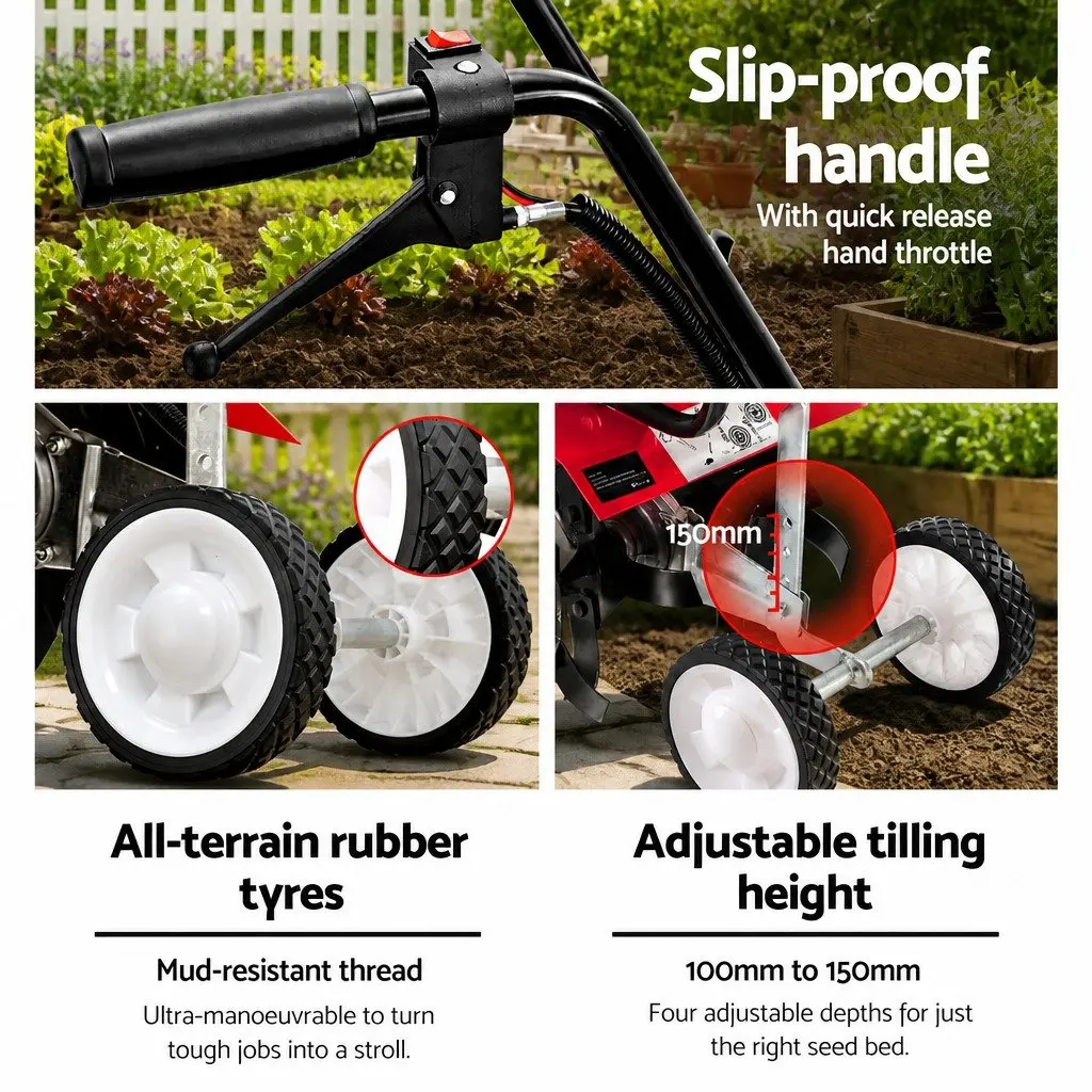 65cc Petrol Tiller for Easy Gardening
