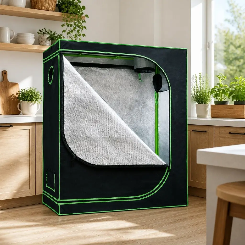 Grow Tent 120x60x150cm Steel Frame Hydroponics Indoor Plant System