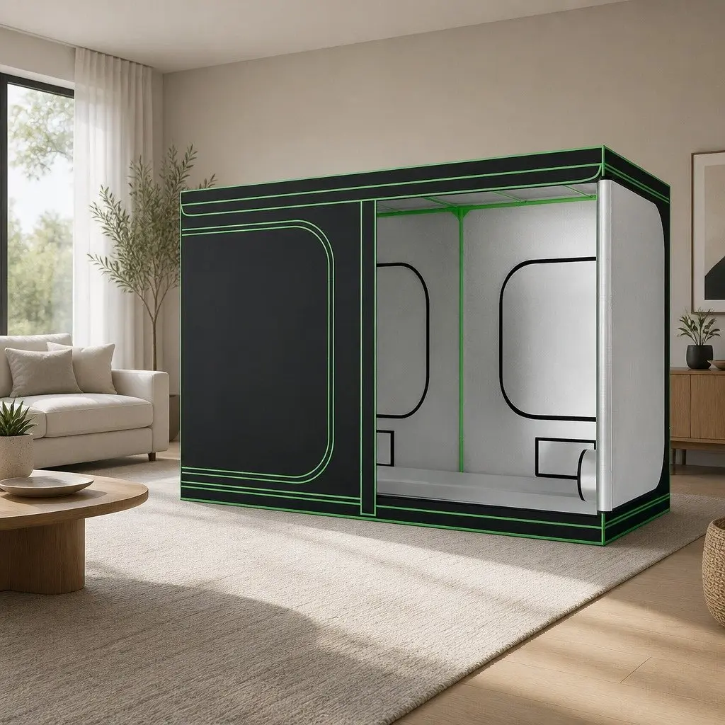 Grow Tent Kit Black 300x150x200cm Hydroponics Indoor Plant Growing System