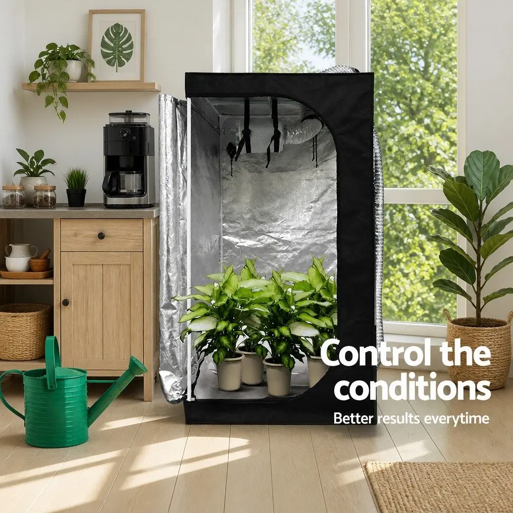 6 Inch Ventilation Kit Silver Hydroponics Grow Tent System with Fan Carbon Filter and Ducting