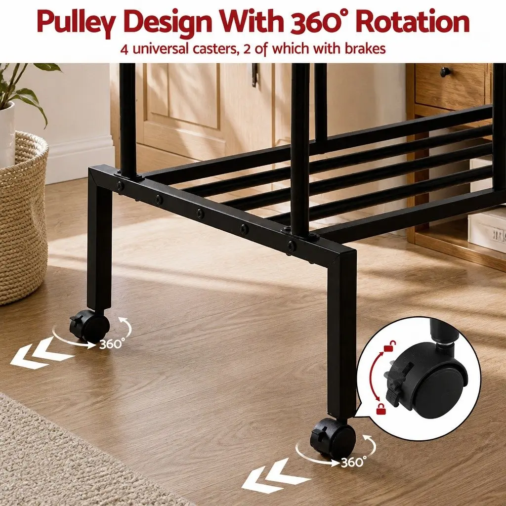 Clothes Rack with Essential Storage Solutions