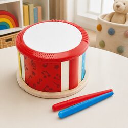 Compact and Engaging Double Sided Drum for Kids