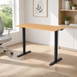 120cm Electric Motorised Sit Stand Adjustable Desk Height Preset Home Office