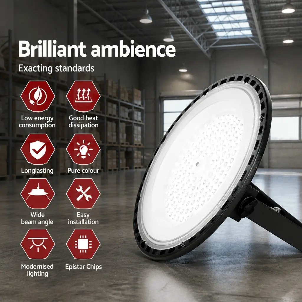 High Bay LED Ceiling Light 100W Industrial Workshop Warehouse Factory Lamp