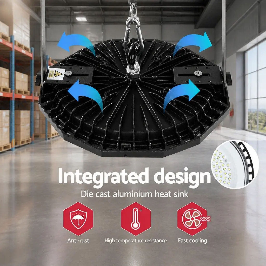 High Bay LED Ceiling Light 100W Industrial Workshop Warehouse Factory Lamp