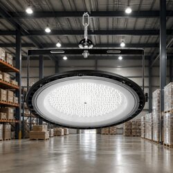 150W LED High Bay Light Industrial Workshop Warehouse Ceiling Lamp Black