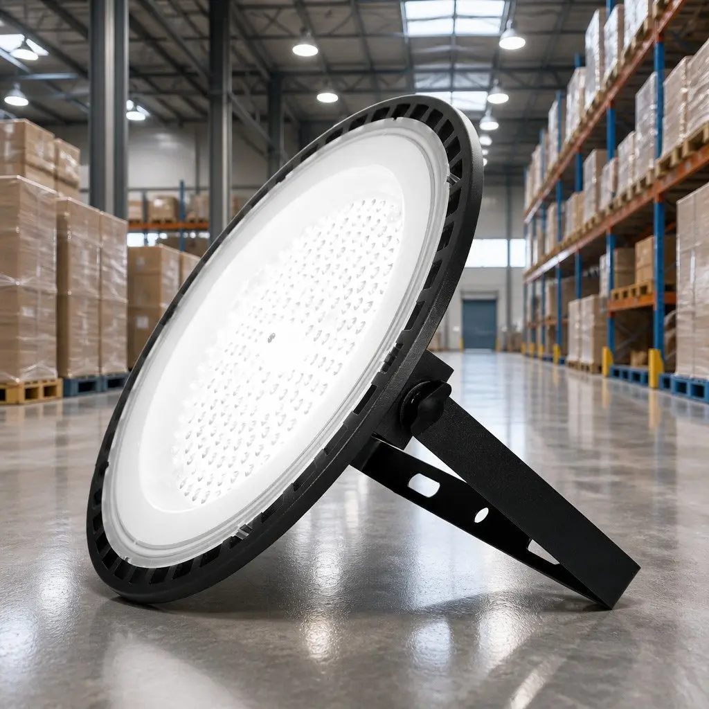150W LED High Bay Light Black Industrial Workshop Ceiling Lamp Energy Saving