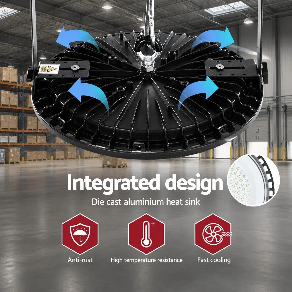 LED High Bay Light 200W Industrial Ceiling Lamp Workshop Warehouse Factory