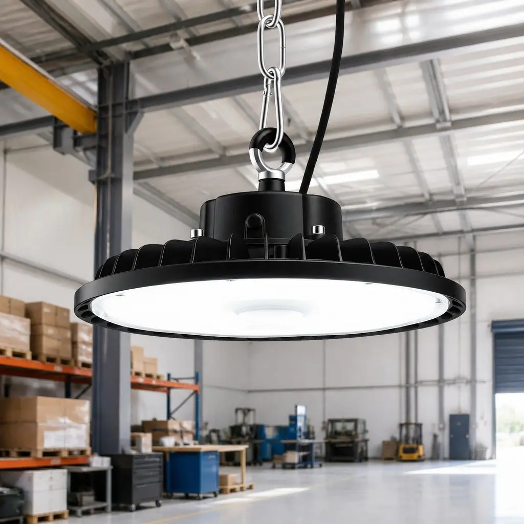 UFO LED High Bay Light 150W Motion Sensor Ceiling Warehouse Industrial Lighting