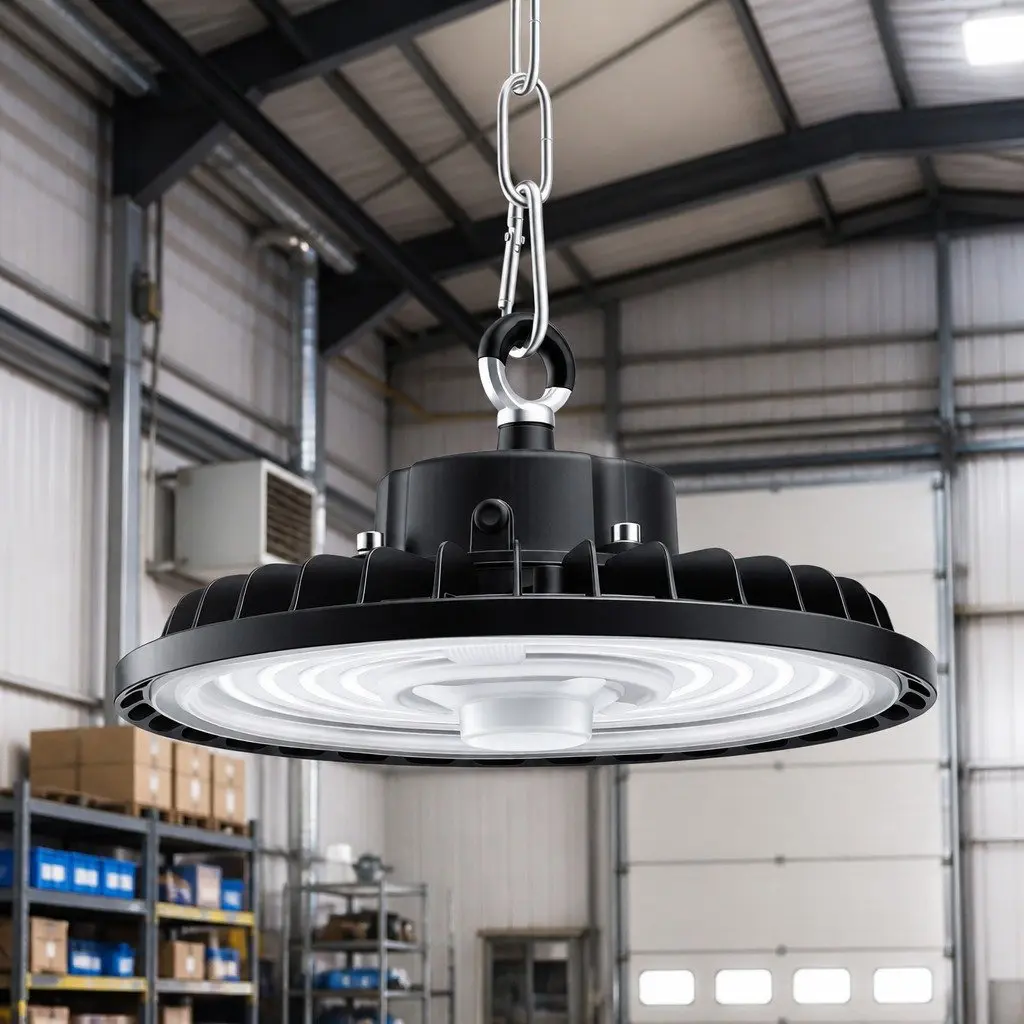UFO LED High Bay Light 150W Motion Sensor Ceiling Warehouse Industrial Lighting