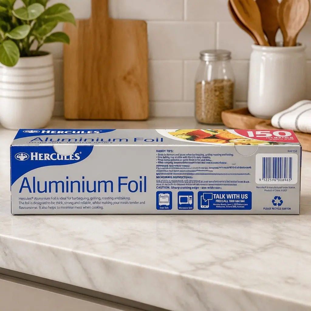 Aluminium Foil Roll 150m x 30cm Heavy Duty Kitchen Cooking Baking Food Storage