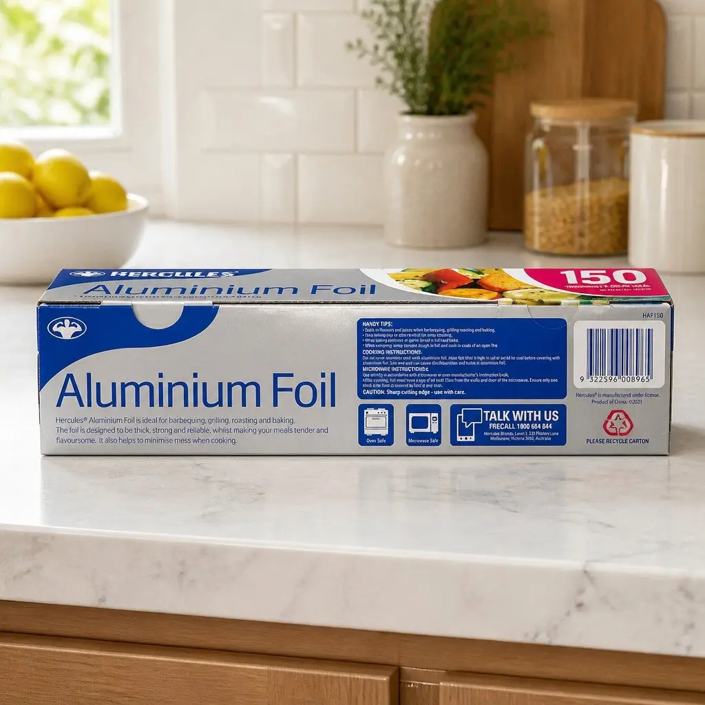Aluminium Foil Roll 150m x 30cm Heavy Duty Kitchen Cooking Baking Food Storage