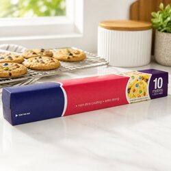 10m Roll of Non-Stick Baking Paper for Convenient Use