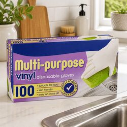 Concise Multipurpose Vinyl Gloves 100 Pack