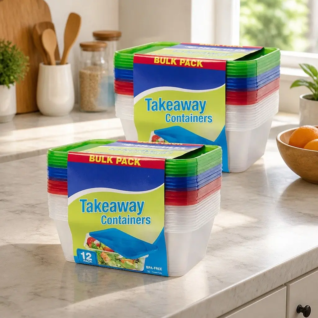 Meal Storage Containers 750ml 12 Pack Easy to Use
