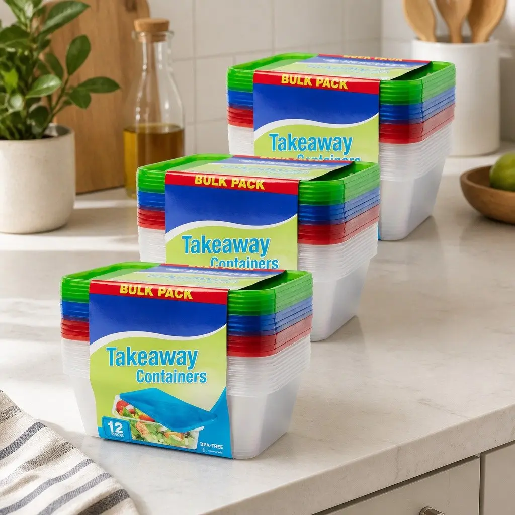Storage with 750ml Takeaway Containers