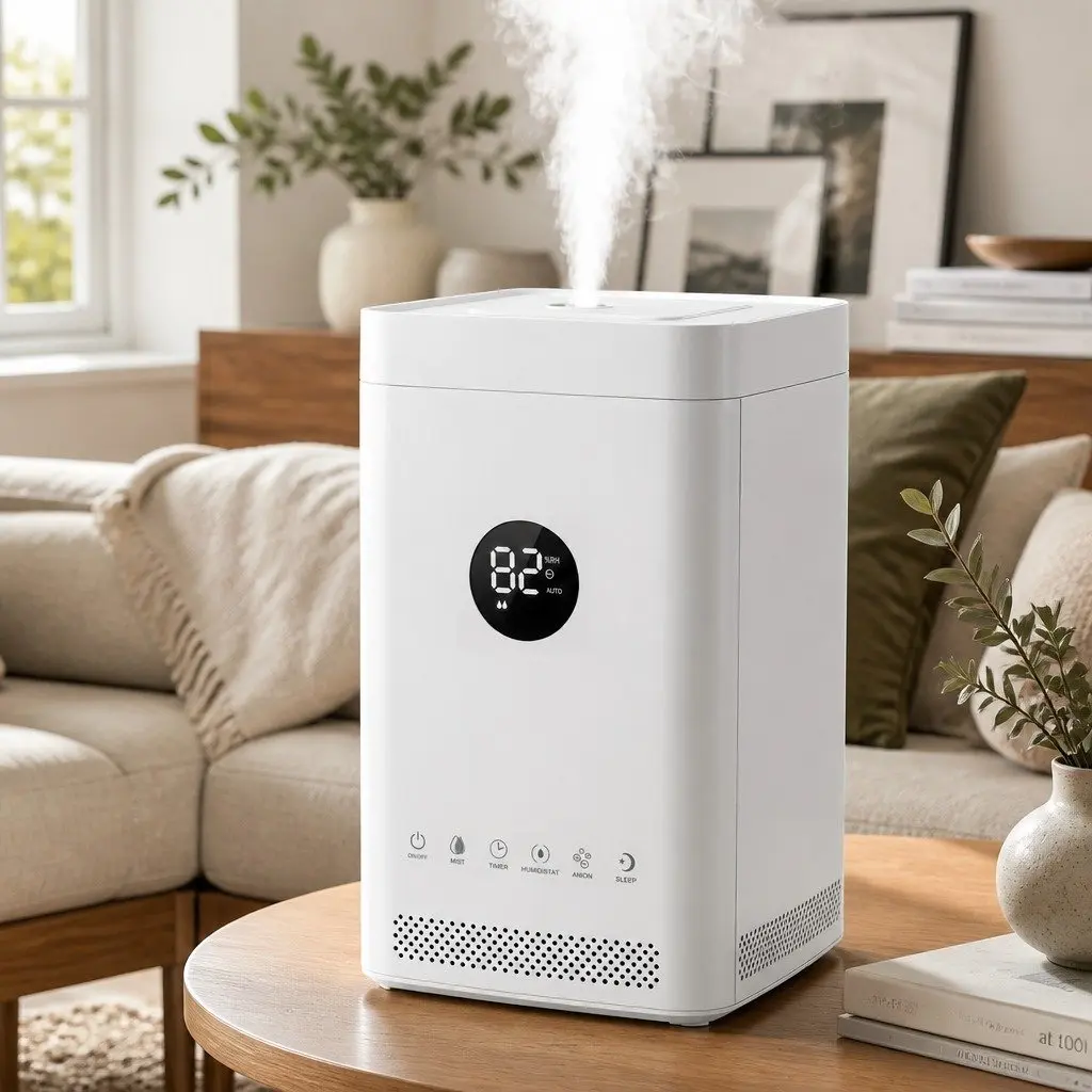 Ultrasonic Humidifier with Auto Control and Easy Refilling