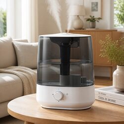 Ultrasonic Cool Mist Humidifier Aroma Diffuser 6L Top Fill Quiet Bedroom White