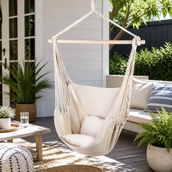 Concise Hammock Chair with Cushions for Outdoor Comfort