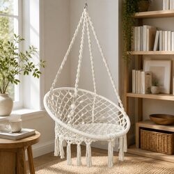 Compact Cotton Hammock Chair for Relaxation