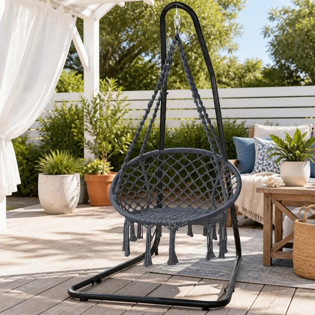 Hammock Hanging Chair with Steel Stand