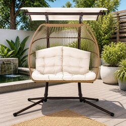 Your Friendly Hanging Egg Pod Chair for Two