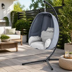 Enjoy Outdoor Relaxation with the Hanging Egg Chair