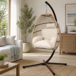 Concise and Stylish Hanging Egg Chair for Outdoors